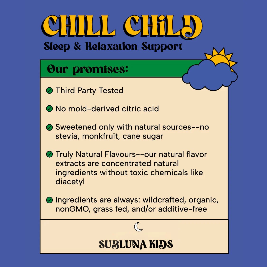 Chill Child: Calm & Sleep Gummy - WellHaus