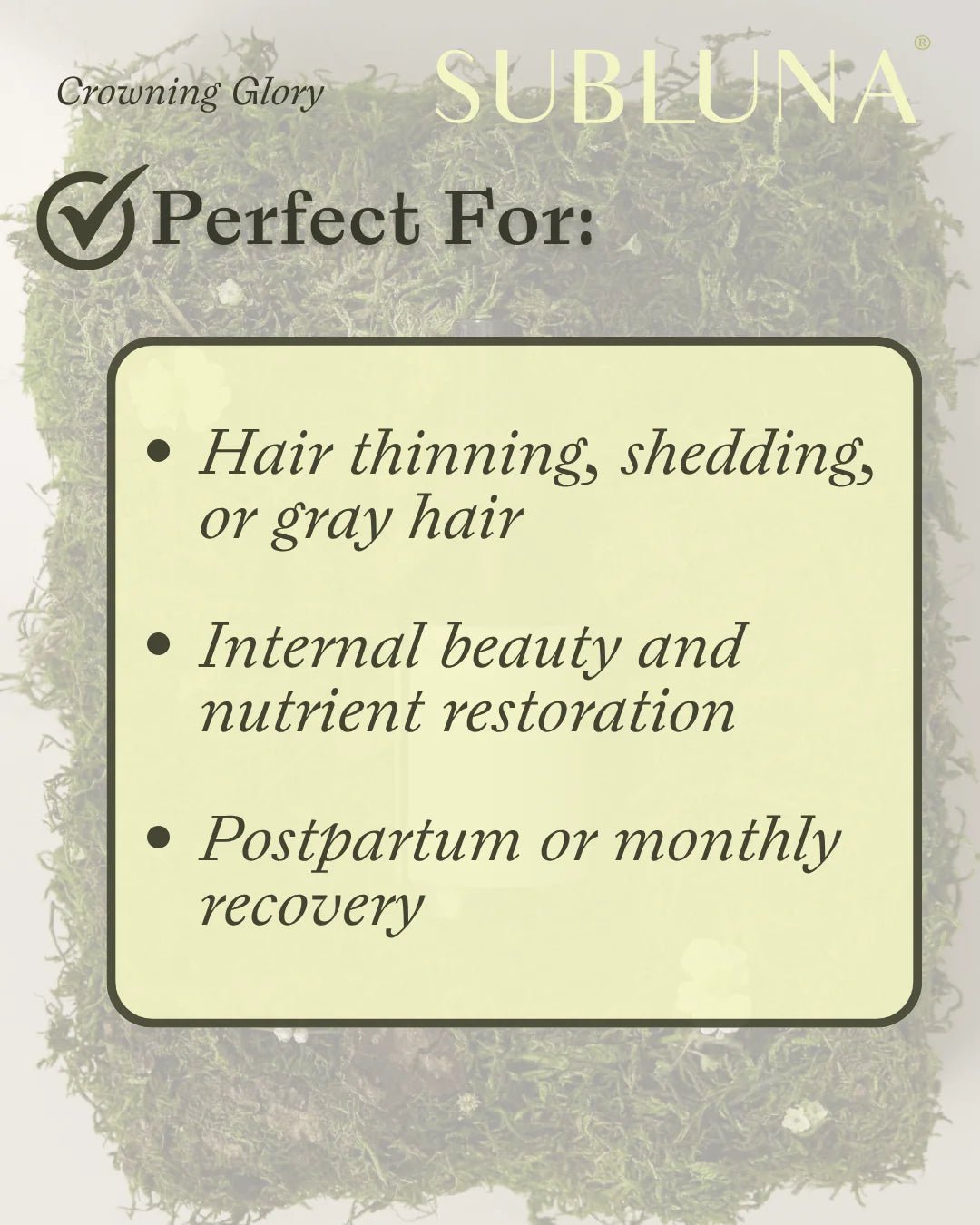 Crowning Glory®: Hair + Rejuvenation Tonic - WellHaus