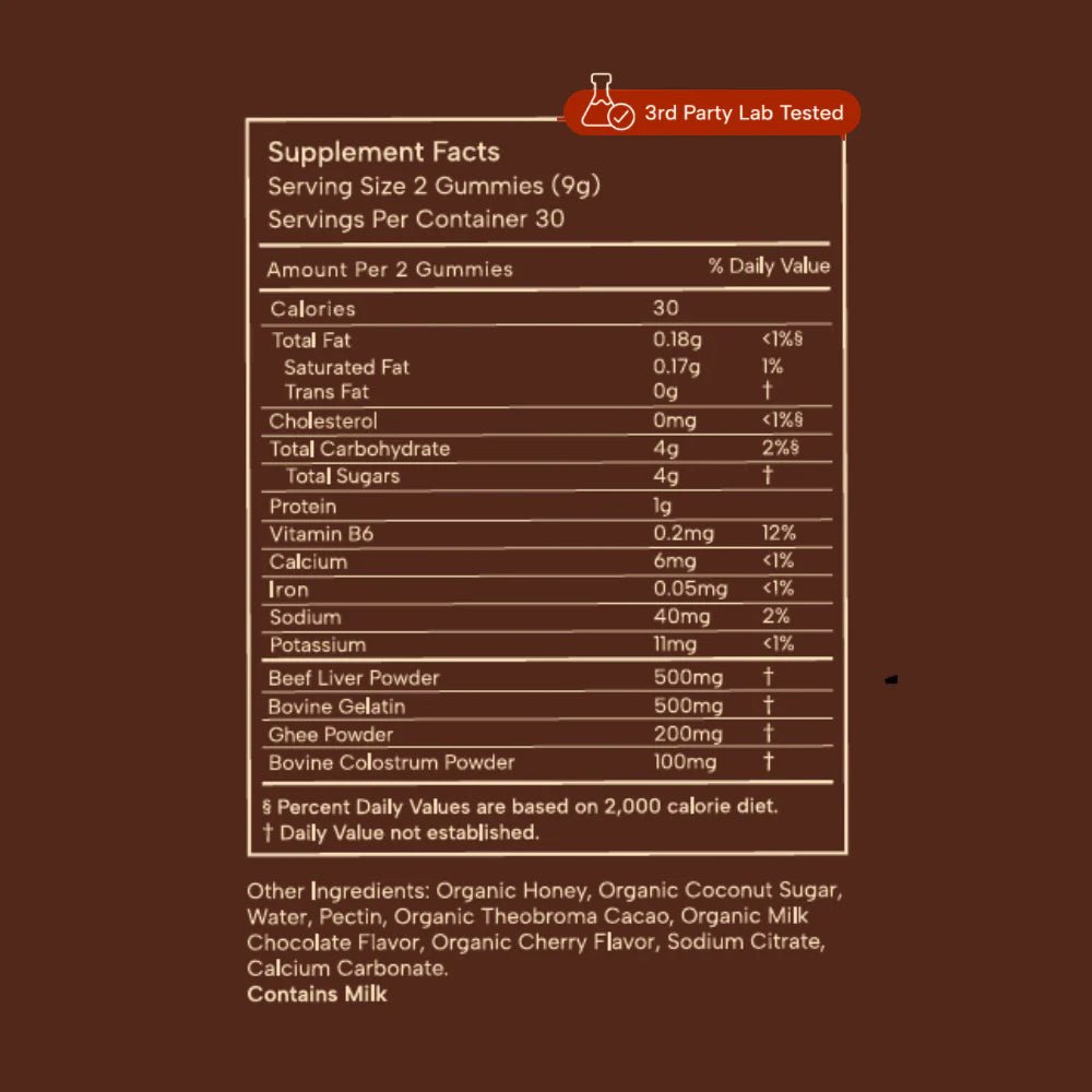 Nourished Child: Ancestral Vitamin Gummy - Cherry Chocolate - WellHaus