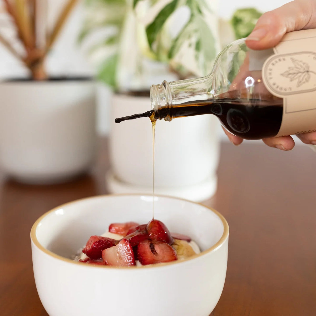 Vanilla Bean Infused Maple Syrup - WellHaus
