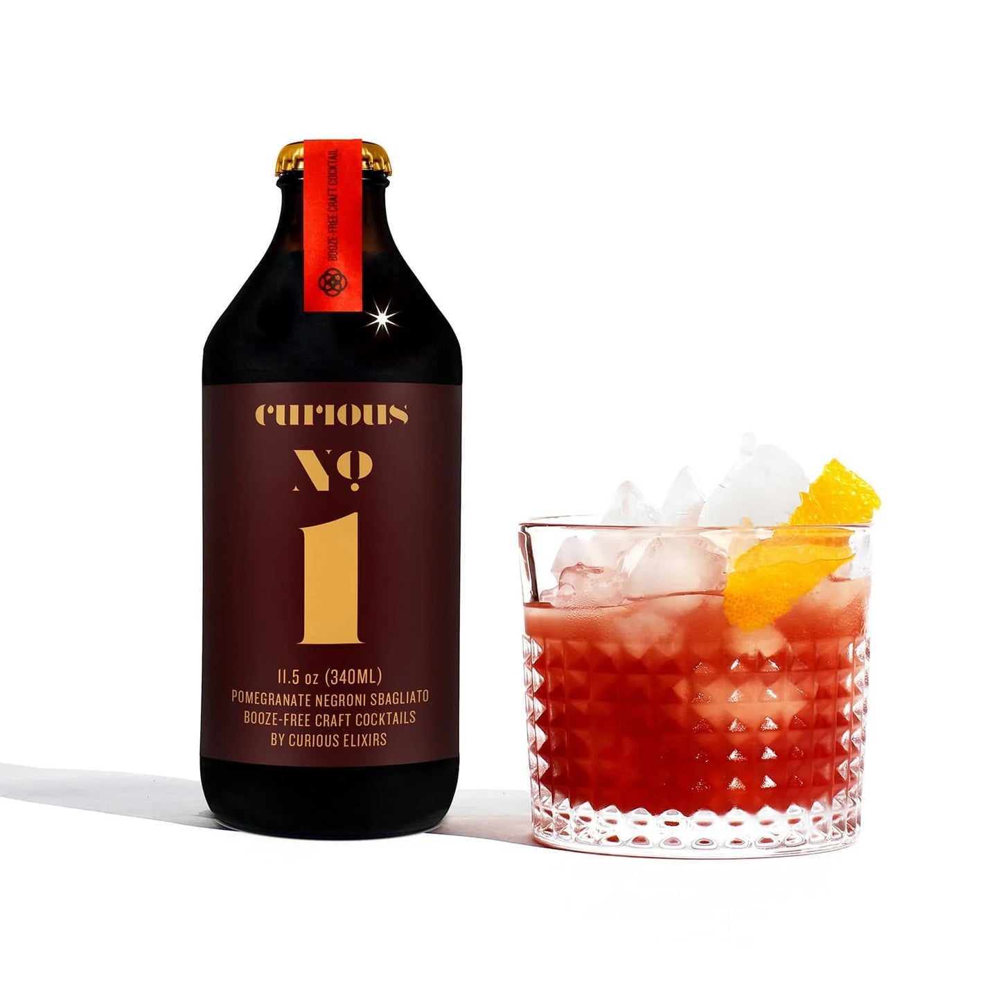 Curious No. 1 | Non - Alcoholic Pomegrante Negroni Sbagliato - WellHaus