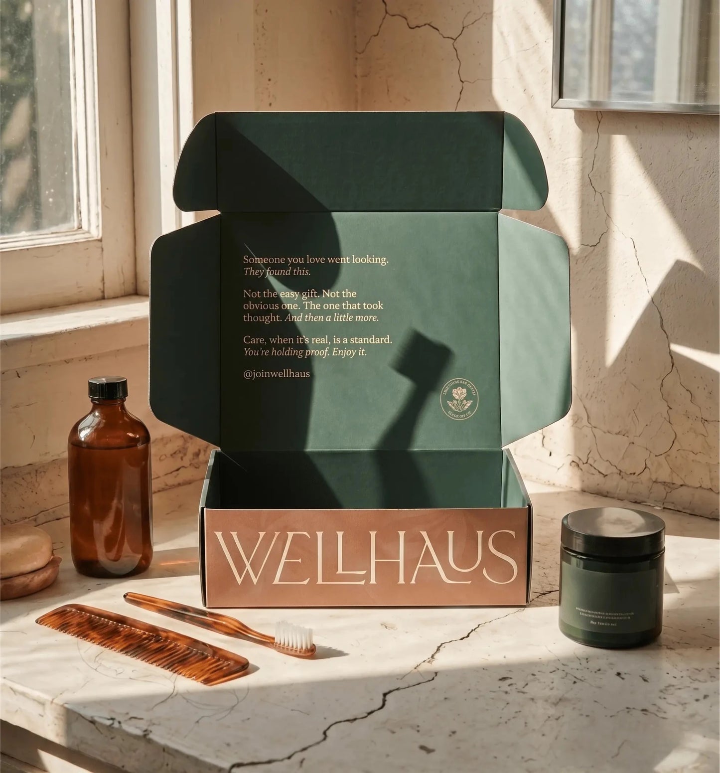 Custom Gift Box (Pink & Green) - WellHaus