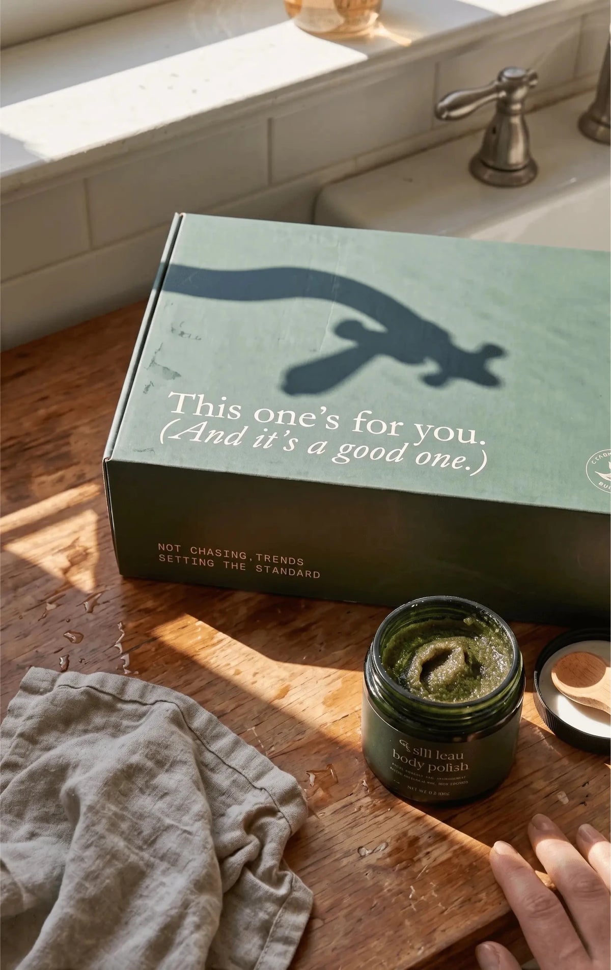 Custom Gift Box (Solid Green) - WellHaus