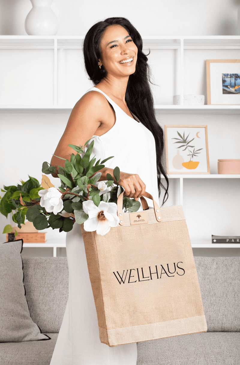Jute & Cotton Market Tote - WellHaus