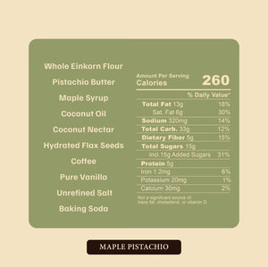 Maple Pistachio Clean Cookie