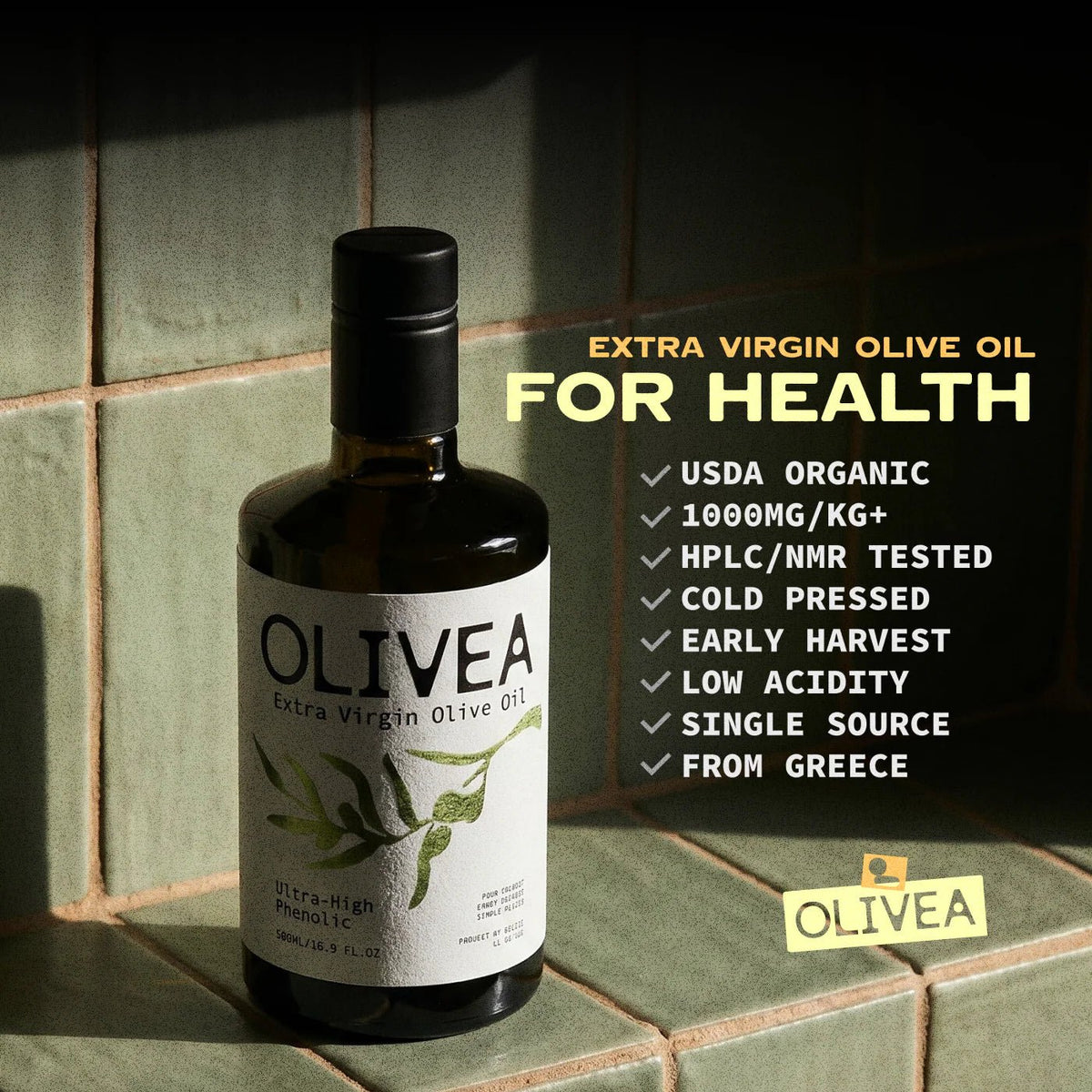 Ultra High Phenolic Extra Virgin Olive Oil — 1,000+ mg/kg Polyphenols - WellHaus
