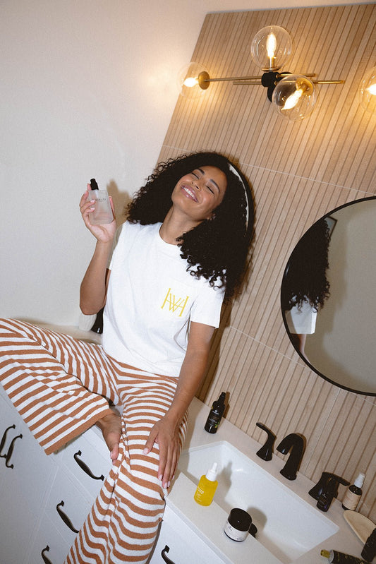 White Pocket Tee - WellHaus