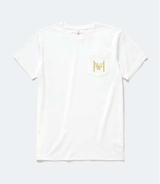 White Pocket Tee - WellHaus
