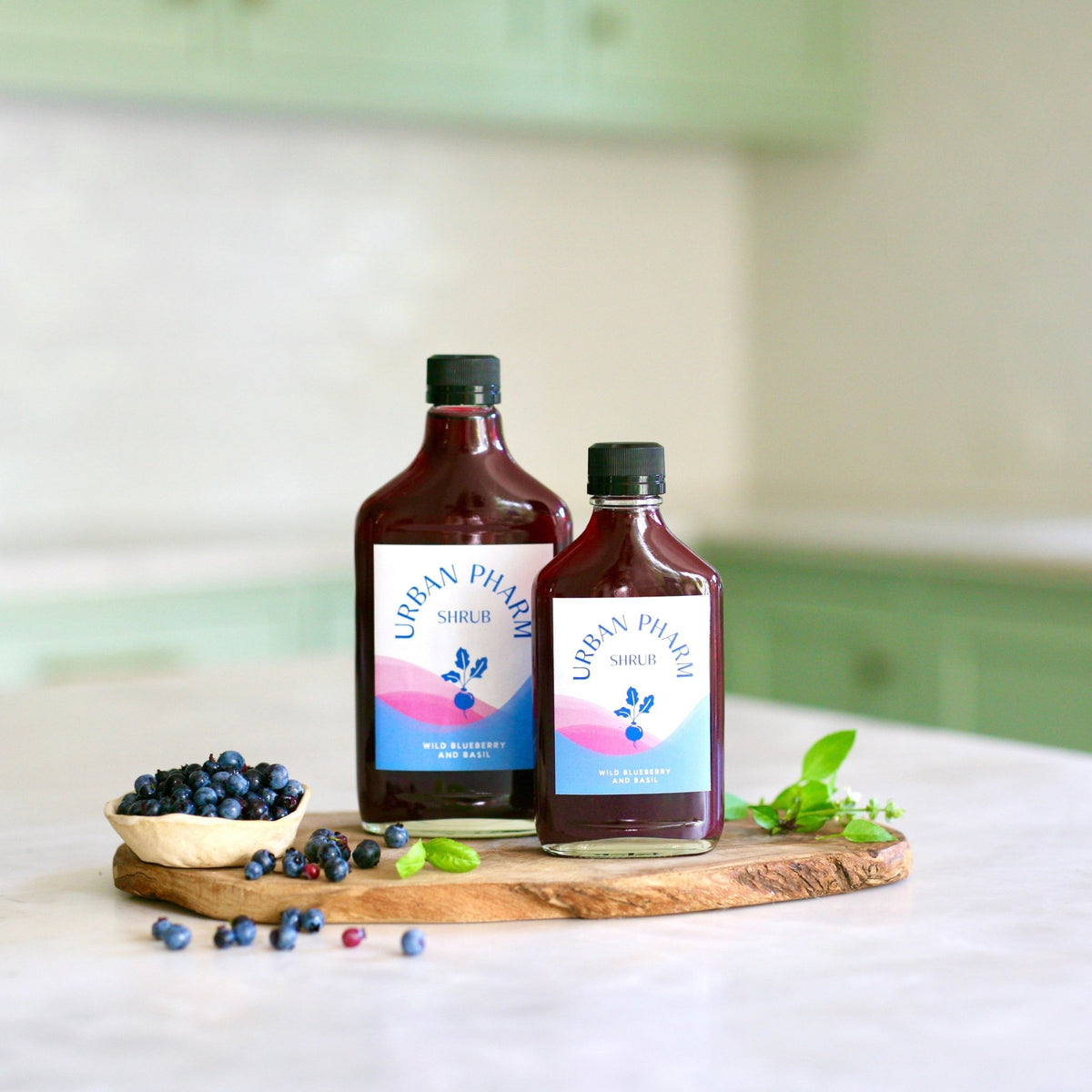 Wild Blueberry and Basil Shrub - WellHaus